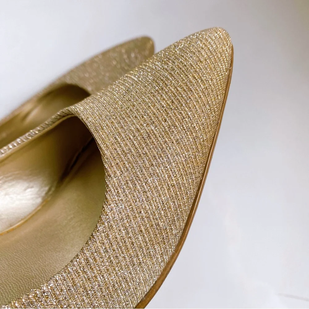 🌟 GRACELAND GOLD SILVER SPARKLE POINTED TOE HIGH HEELS!